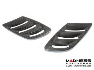 Alfa Romeo Stelvio Hood Air Vent Trim Kit - Quadrifoglio - Carbon Fiber Alfa Romeo Stelvio Hood Air Vent Trim Kit - Quadrifoglio - Carbon Fiber